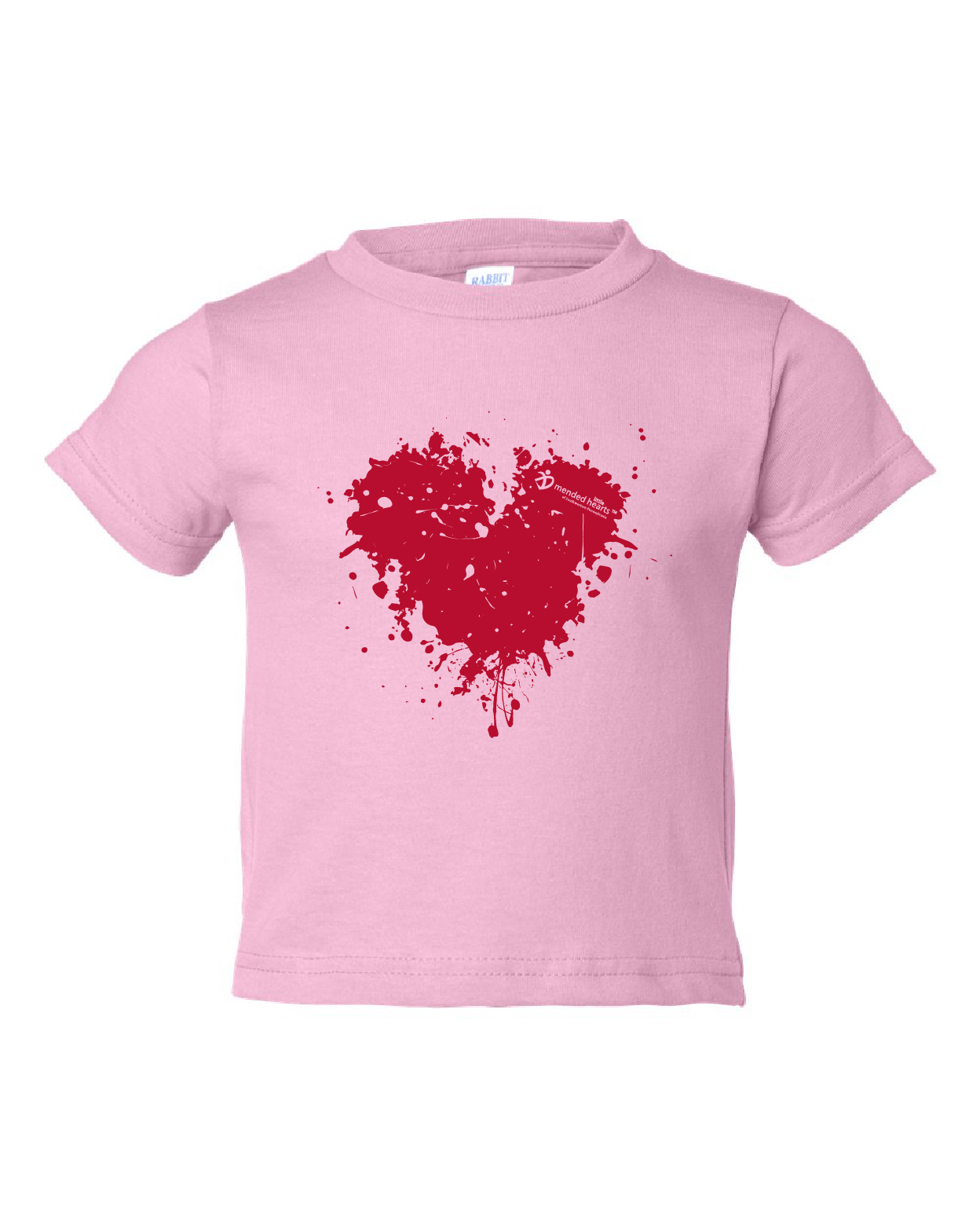 Splatter Heart Toddler Shirts Available in Multiple Colors