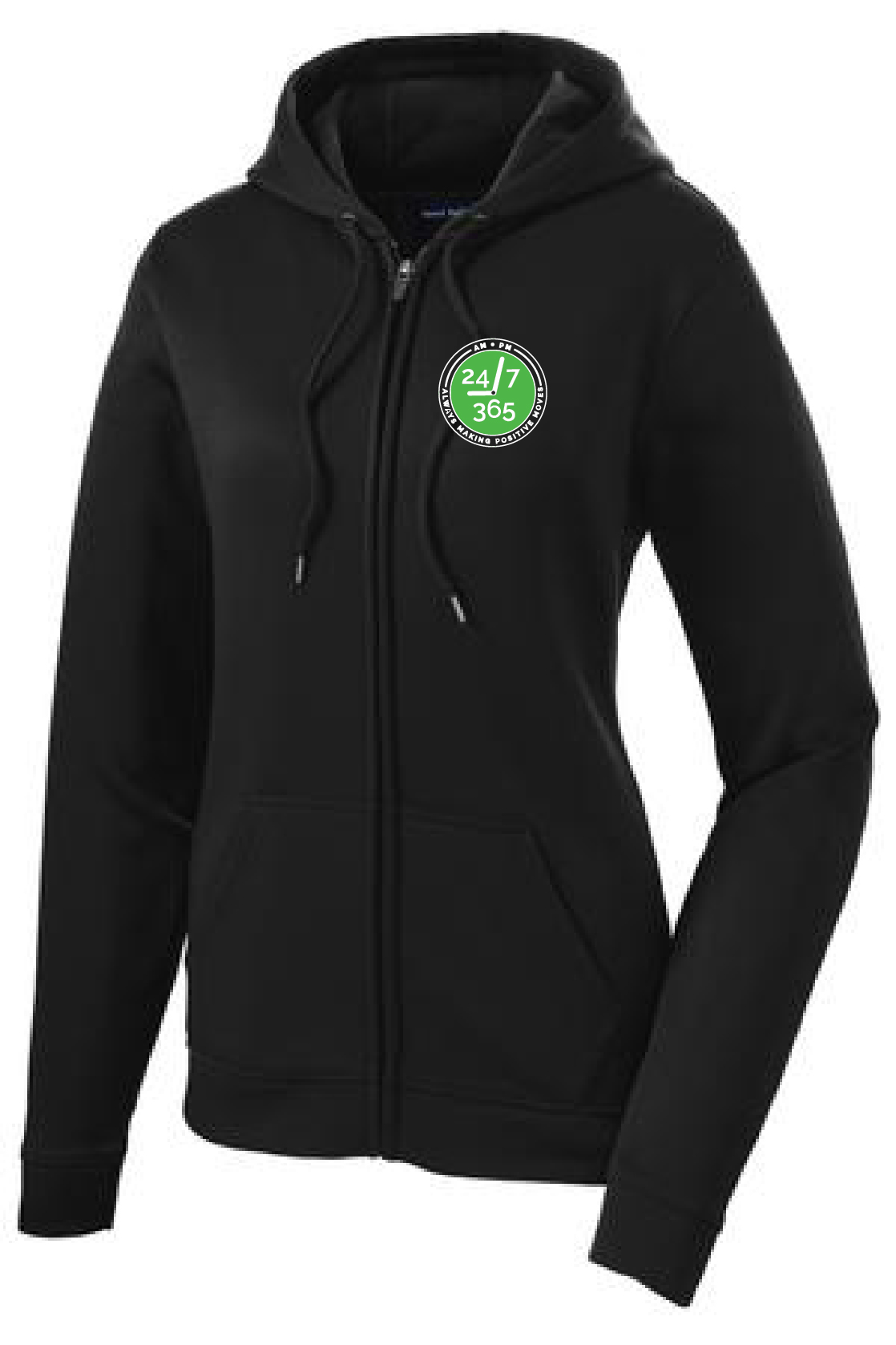 Sport-Tek® Ladies Sport-Wick Fleece Full-Zip Hooded Jacket